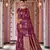 magenta woven banarasi silk  blend zari jacquard work designer saree