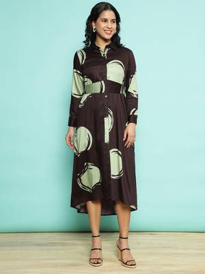 Senorita maroon modal printed top , full sleeve 1