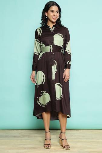 Senorita maroon modal printed top , full sleeve