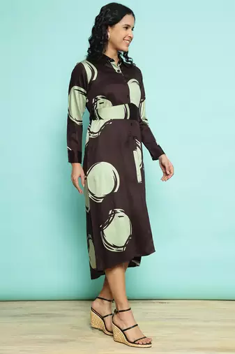 Senorita maroon modal printed top , full sleeve