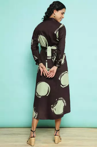 Senorita maroon modal printed top , full sleeve