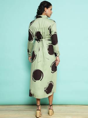 Senorita english green modal printed top , full sleeve 4
