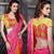 Shaded Chandelier net saree with blouse