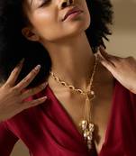 Gold ondine necklace