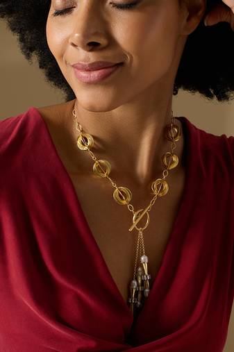 Gold nerina necklace