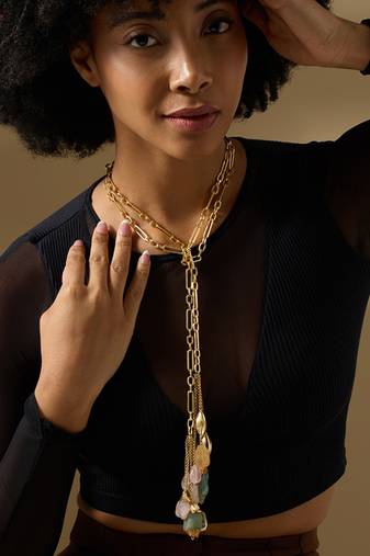 Multicolor thessa necklace