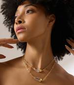 Gold avenza necklace