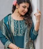 Rama rayon jacquard kurta pant with dupatta