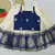 Baby Girls South Indian Pattu Pavadai Blue Lehenga Choli set For kids