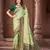 Pista zari woven pashmina silk blend designer green border heavy saree with fancy blouse