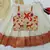 Baby Girls Readymade South Indian Pattu Pavadai Orange Lehenga Choli Set For Kids