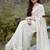 Off White Color Viscose Georgette Saree
