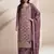 Light purple viscose jacquard semi stitched wedding suits