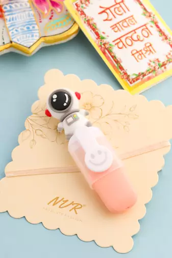 NVR Kids Sketch Pen Designer Assorted Thread Rakhi with Roli Chawal Chandan & Mishri
