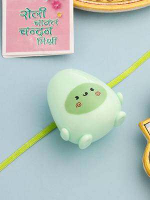 NVR Kids Sharpener Design Assorted Thread Rakhi Roli Chawal Chandan & Mishri 5