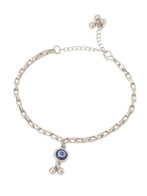  set of 2 blue evil eye bhaiya bhabhi rakhi with roli chawal chandan & mishri 4