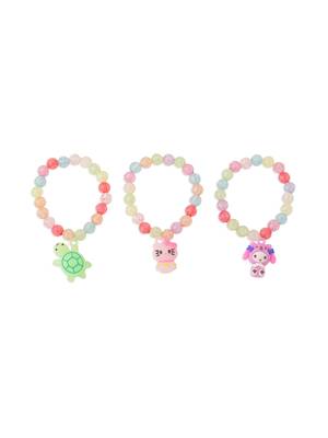  kids set of 3 cartoon design artificial beads thread rakhi with roli chawal chandan & mishri 2