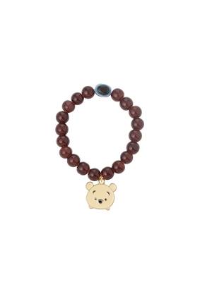 kids cartoon design brown artificial beads thread rakhi with roli chawal chandan & mishri 3