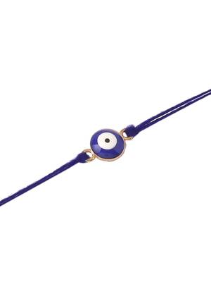  set of 3 multicolor evil eyethread rakhi with roli chawal chandan & mishri 4