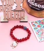 kids cartoon design maroon artificial beads thread rakhi, combo for rakshabandhan