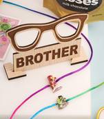 kids set of 2 cartoon design multicolor thread rakhi, combo for rakshabandhan