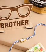 blue evil eye men's thread rakhi, combo for rakshabandhan