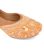 orange pearl  work flats
