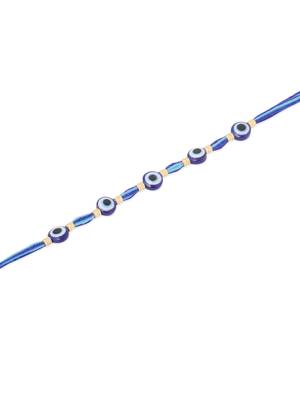 men's blue evil eye thread rakhi, combo for rakshabandhan 2