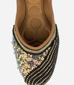 Black pearl shine flats