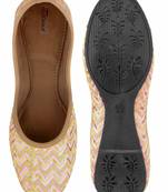 Baby pink zigzag flats