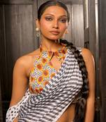 White Chiffon Designer Blouse