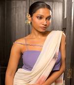 Purple Georgette Designer Blouse