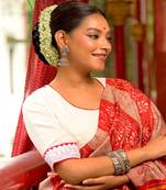 White Dola Silk Designer Blouse