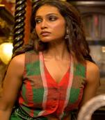 Green Gamcha Designer Blouse