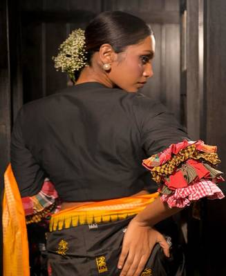 Black Cotton Silk Designer Blouse 2