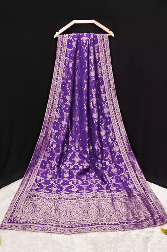 Trendmalls Women's Banarasi Silk Ethnic Motiff Design Dupatta