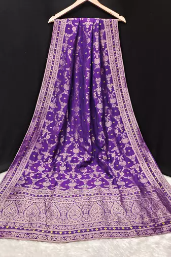 Trendmalls Women's Banarasi Silk Ethnic Motiff Design Dupatta