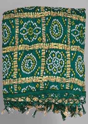 Trendmalls Women's Bandhej Chinon Silk Dupatta 3