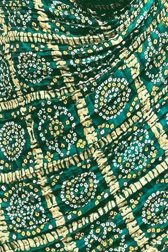 Trendmalls Women's Bandhej Chinon Silk Dupatta