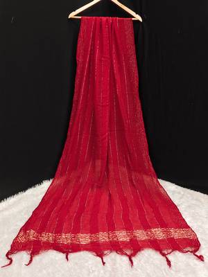 Trendmalls Women's Bandhej Chinon Silk Dupatta 1