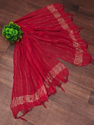 Trendmalls Women's Bandhej Chinon Silk Dupatta 3