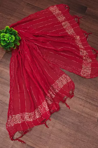 Trendmalls Women's Bandhej Chinon Silk Dupatta