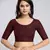 Trendmalls Cotton Lycra Stretchable Comfy Round Neck Elbow Sleeves Saree Blouse Readymade