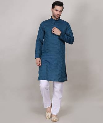 Rama self weaving cotton straight kurta 1