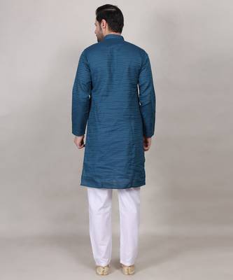 Rama self weaving cotton straight kurta 3