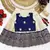 Baby Girls Readymade South Indian Pattu Pavadai Blue Lehenga Choli Set For Kids