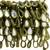Anekaant tipify olive green & gold mirror work embellished fabric clutch