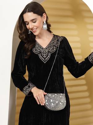 mosaic silver mosaic embellished metal clutch 10