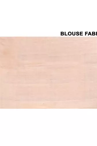 Off white tussar silk saree with blouse piece