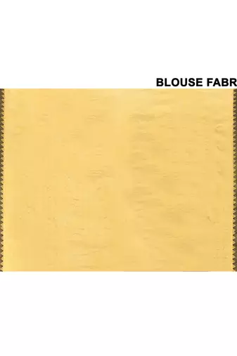 gold organic tissue saree with blouse piece